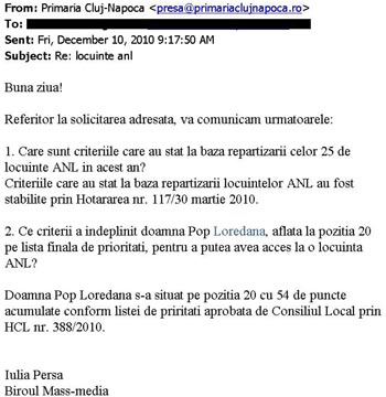 mail primărie